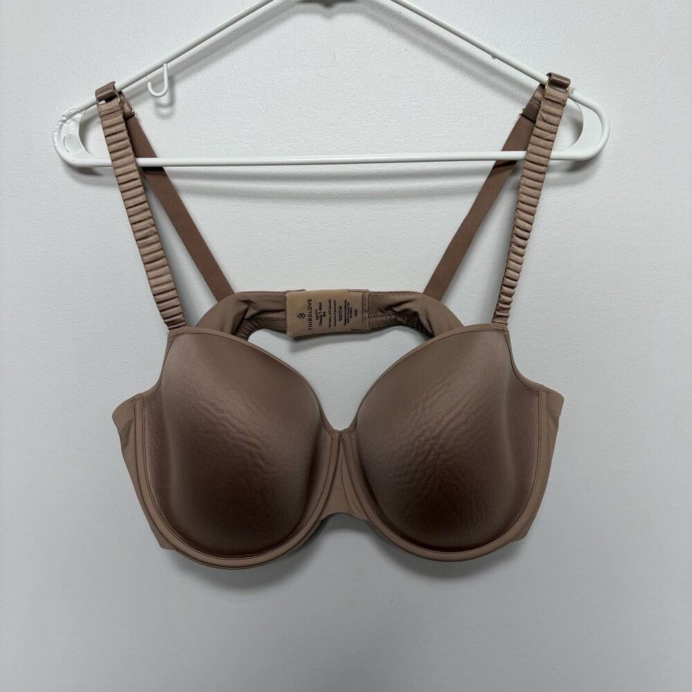Third Love Bra Size 40D Classic 24/7  T-Shirt Bra Full Coverage Tan Nude Comfort